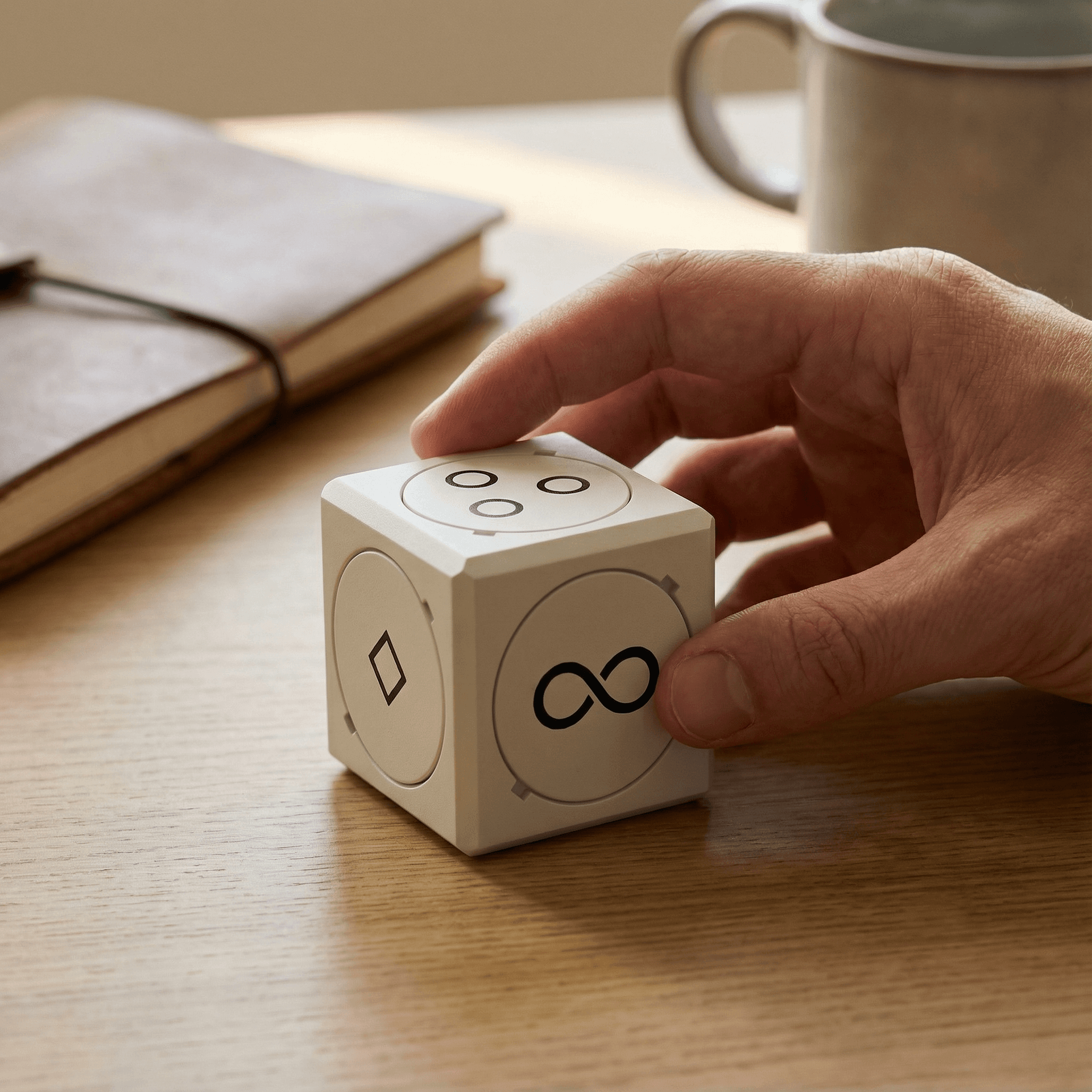 Facet One on a desk surface.